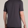 A.T. Performance Tipped Golf Polo for Tall Men in Charcoal - Image 5