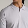 Men's Tall Classic Polo with Embroidered Logo in Vapor Grey - Image 2