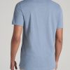 Slub Self Collar Tall Polo Shirt in Chambray - Image 5
