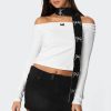 Bow Knit Skinny Scarf - Image 2