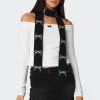 Bow Knit Skinny Scarf - Image 4