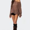 Bri Oversized Boat Neck Sweater - Image 4