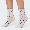 Polka Dot Frill Socks