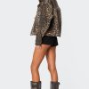 Leopard Print Denim Jacket - Image 4
