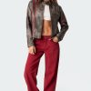 Thunder Washed Faux Leather Jacket - Image 6