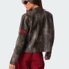 Thunder Washed Faux Leather Jacket - Image 4
