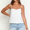 Galvis White Linen Blend Top - Image 2